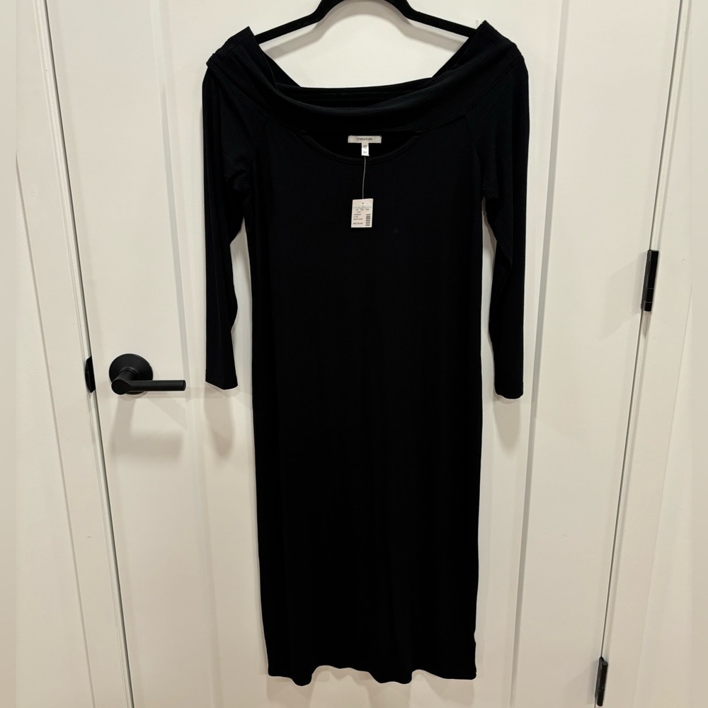 Off the shoulder midi dress